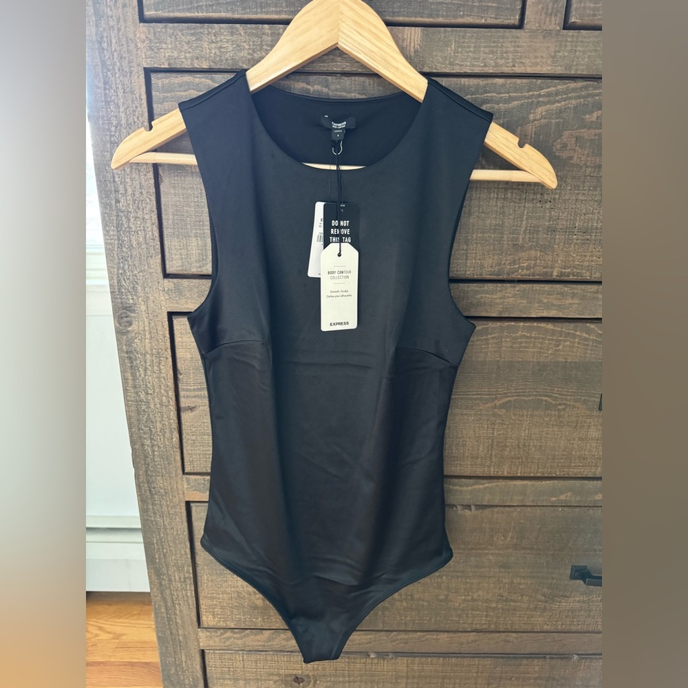 Express Black Sleeveless Bodysuit